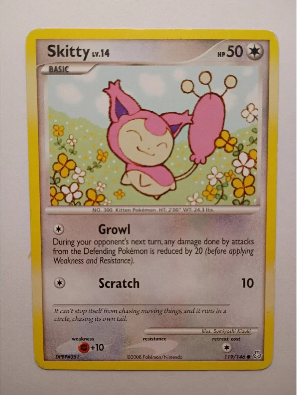 Pokemon TCG Skitty non Holo LV.14 2008 119/146